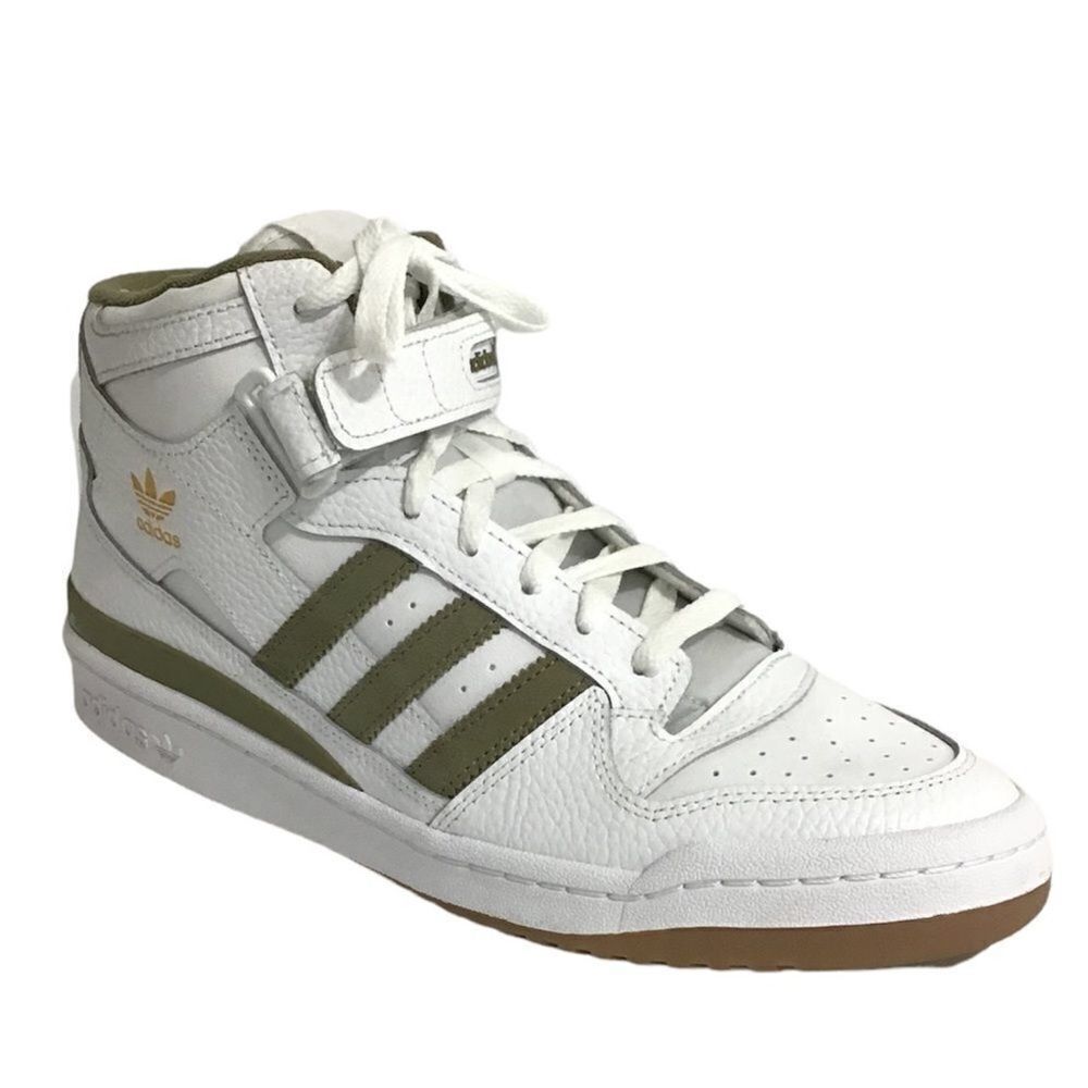 Adidas Sneakers Forum Mid White Gray Sneakers Size 10 1/2